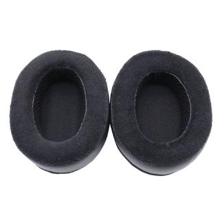 ROX Memory Foam Earpad - Black PU/Velour - Suitable For Large Over The Ear Headphone