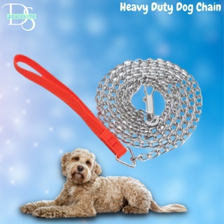DealSaver | Stainless Steel Chain Dog Leash Heavy Metal Chrome Pet Slip Leads for Small Medium Dogs