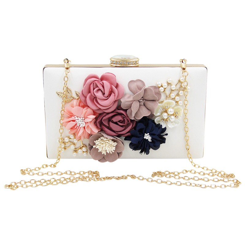 white handbag for wedding