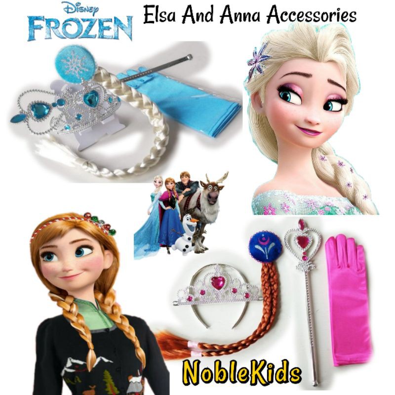Frozen Accessories set For Kids (Elsa And Anna) Shopee Philippines