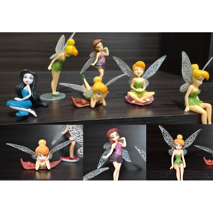 Tinkerbell Fairy Action Figures Toy Miniature for Micro landscape