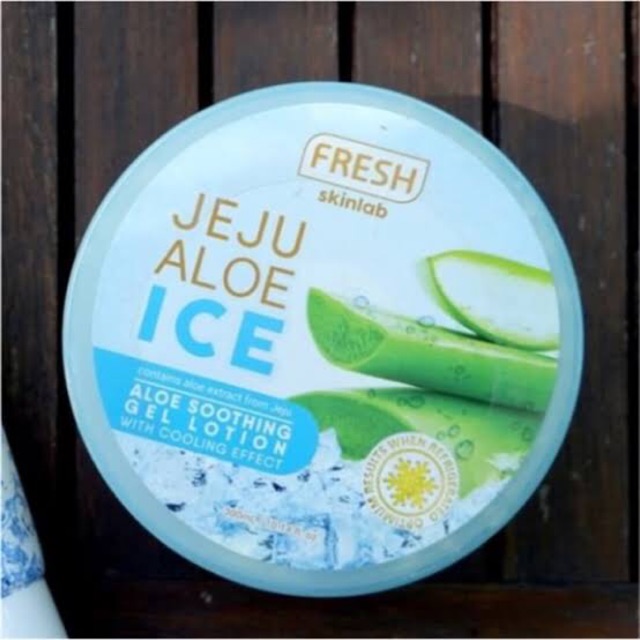 jeju aloe ice soothing gel lotion for face