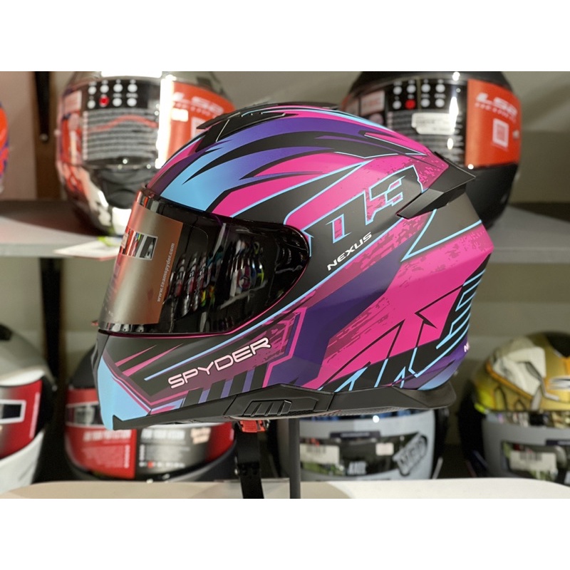 SPYDER NEXUS GD S1 Full Face Helmet with Dual Visor (Free Extra Clear