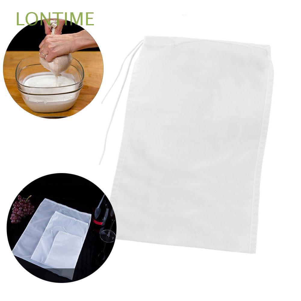 1PC Reusable Milk Strainer Bag Tea Coffee Filter Cheese Mesh Cloth High Quality