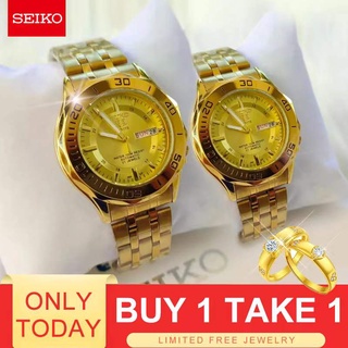 Seiko 5 Display Waterproof Womens Casual Watch Automatic Hand Japan Movement Couple Watch With Date