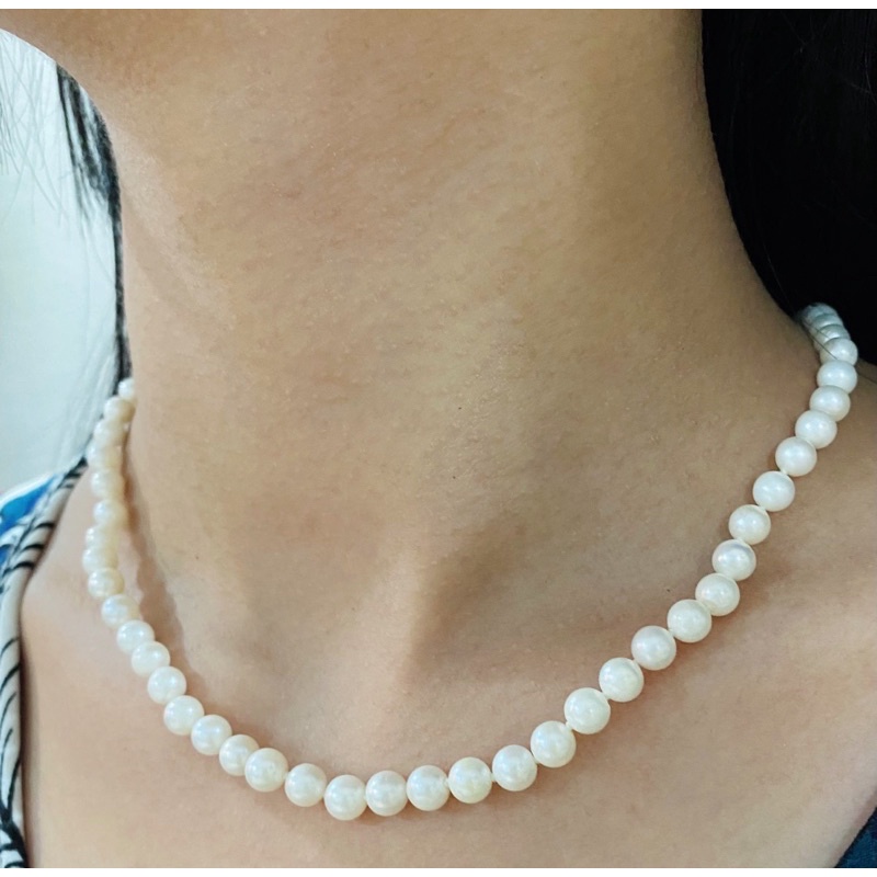 Palawan South Sea Pearls Necklace Choker Dainty pure K14YG clasp lock ...