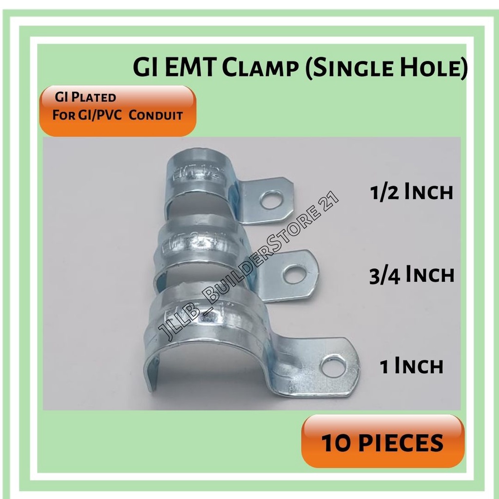 10 Pcs Heavy Duty Rigid EMT Conduit Clamp/ Saddle Clamp / U clamp