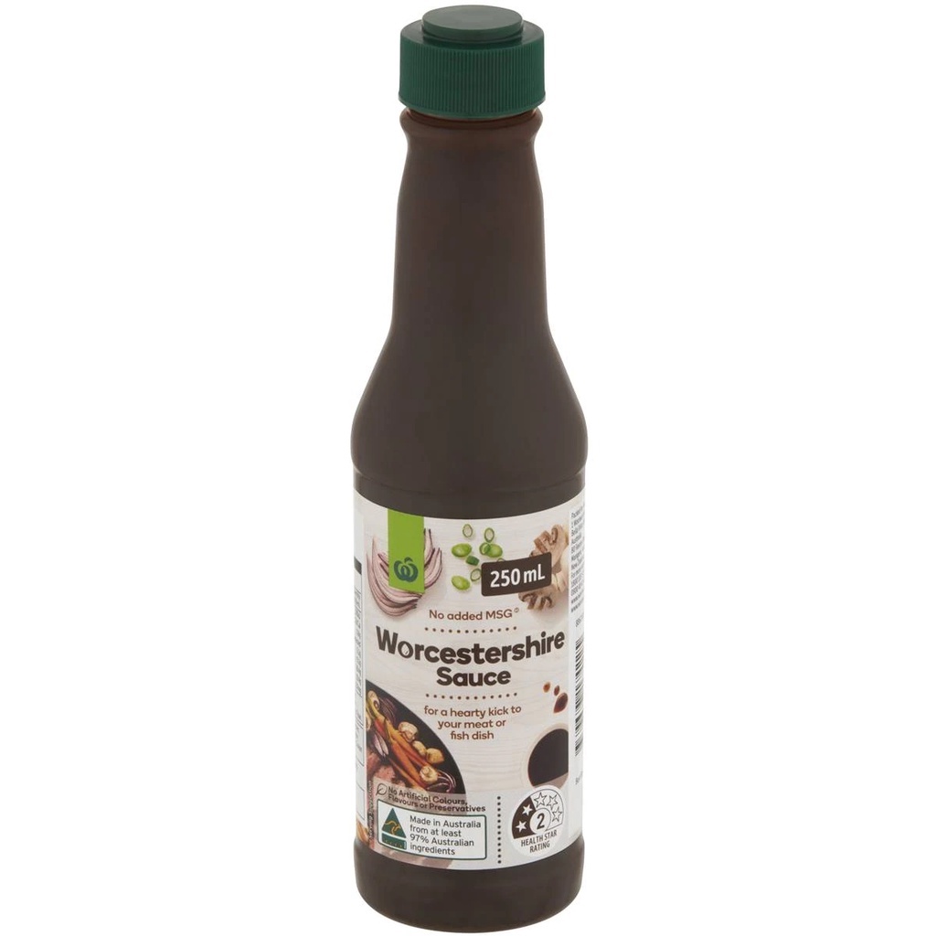 Woolworths No Added MSG Worcestershire Sauce (250ml) Shopee Philippines
