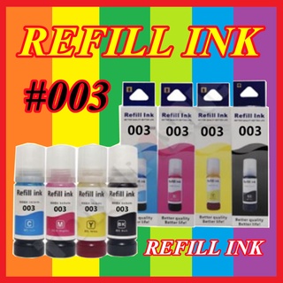 Refill Ink #003 For Epson Printer 70ml (Cyan/ Magenta/ Yellow/ Black) 8.0