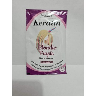 Monea keratin purple shampoo and conditioner sachet | Shopee Philippines