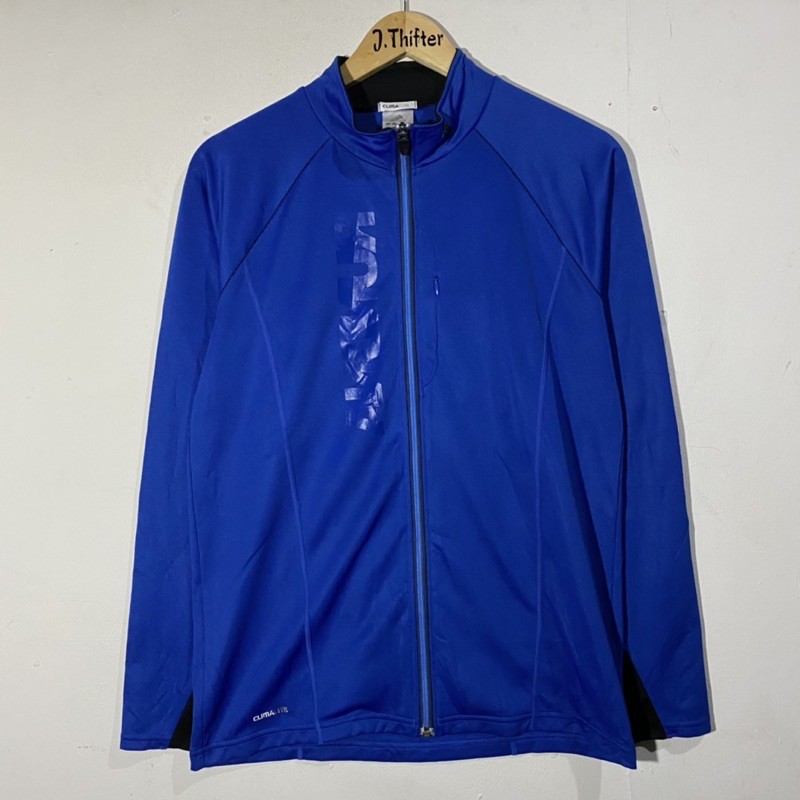 blue adidas windbreaker jacket