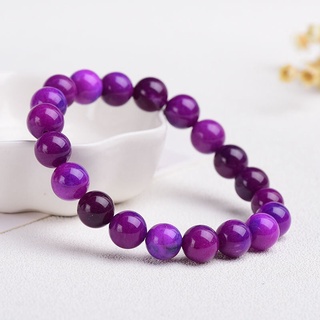 Natural Crystal Bracelet South African Royal Purple Star Blue Cherry Blossom Ice Jade Comfortable Age Stone Men Women #6