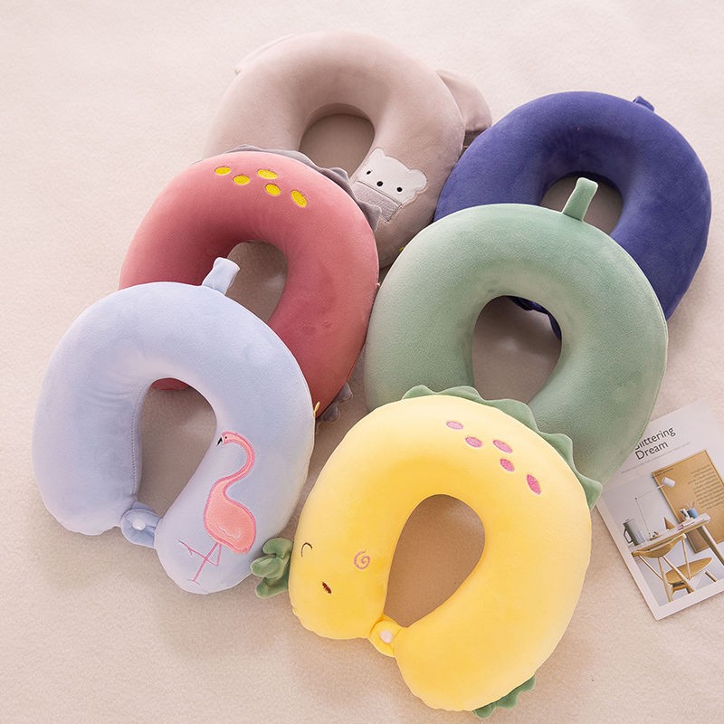 Cartoon Cute Memory Foam U Shaped Pillow Neck Pillow Shopee