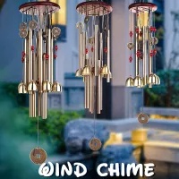 （hot）Wind Chimes Outdoor Garden Yard Bells Hanging Charm Decor Windchime Ornament Tube number #2