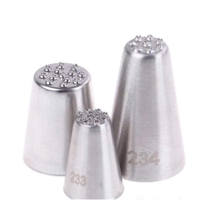(3 pcs Set, 1pc)Grass Pastry Tips Nozzles-Stainless tips