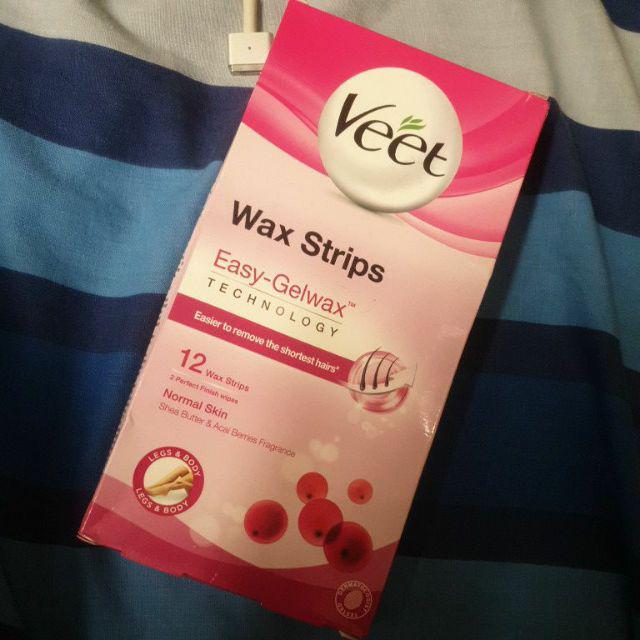 Veet Cold Wax Strips for Legs Normal Skin 12 strips Shopee Philippines