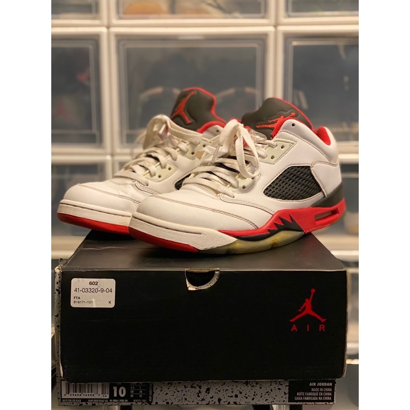 jordan 5 fire red size 9
