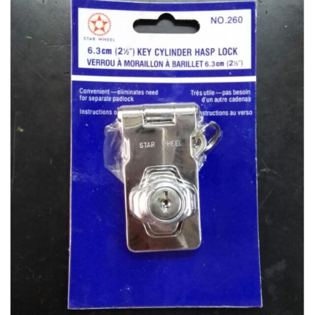 Starwheel Key Cylinder Hasp Lock | Shopee Philippines