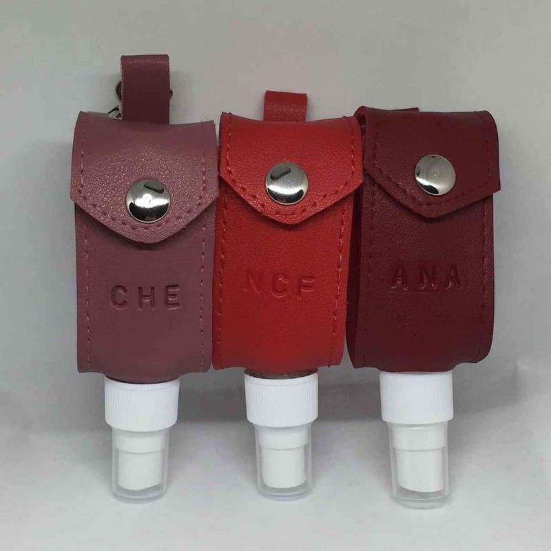 PERSONALIZED HANDMADE LEATHER ALCOHOL HOLDER WITH 50ml EMPTY BOTTLE ONLY Shopee Philippines