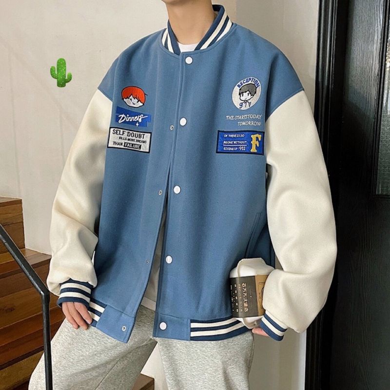 Cartoon bomber Jacket Can Be Worn By Men And Women | Shopee Philippines