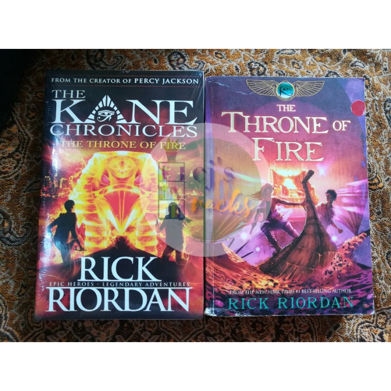 THE THRONE OF FIRE BOOK 2 OF THE KANE CHRONICLES BY RICK RIORDAN TP ...