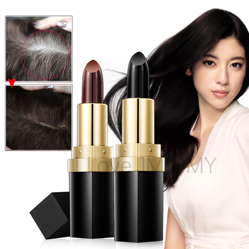 Hair Dye Stick Pen Washable Brown Black Hair Dye Natural | Shopee  Philippines