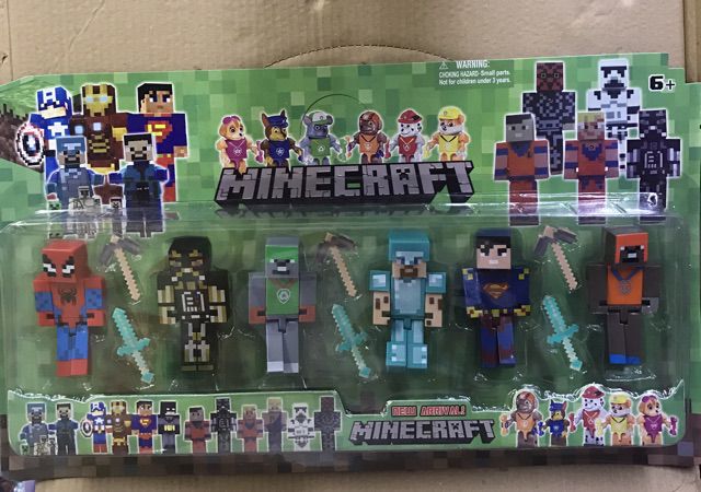 minecraft superhero figures