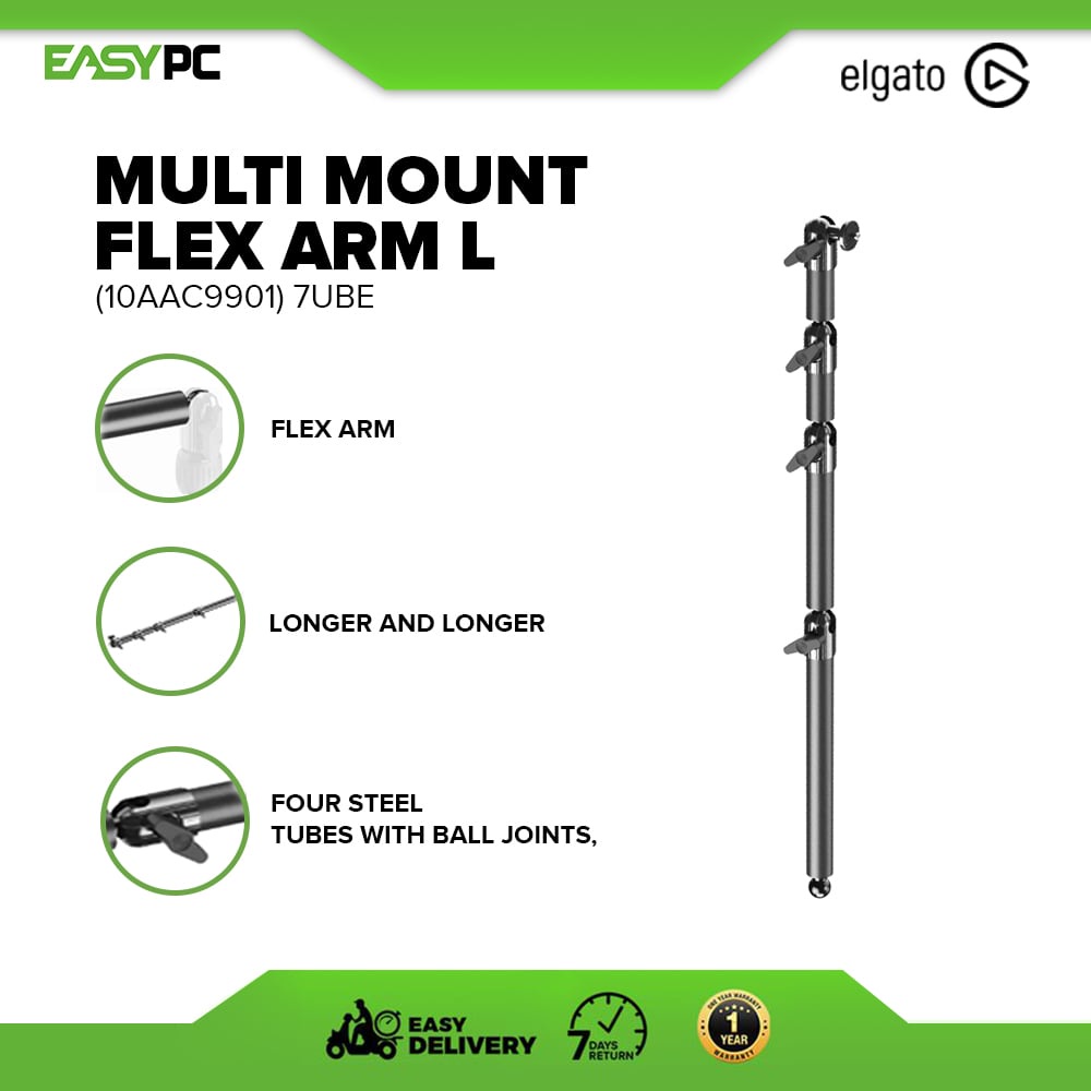 Elgato Multi Mount Flex Arm L/ Heavy Base/ Solid Arm 7UBE Shopee
