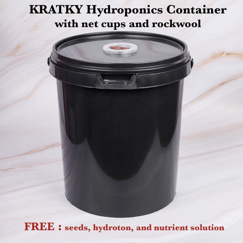 Outdoor & Garden Kratky Hydroponics Bucket with Grow Kit BeeCost