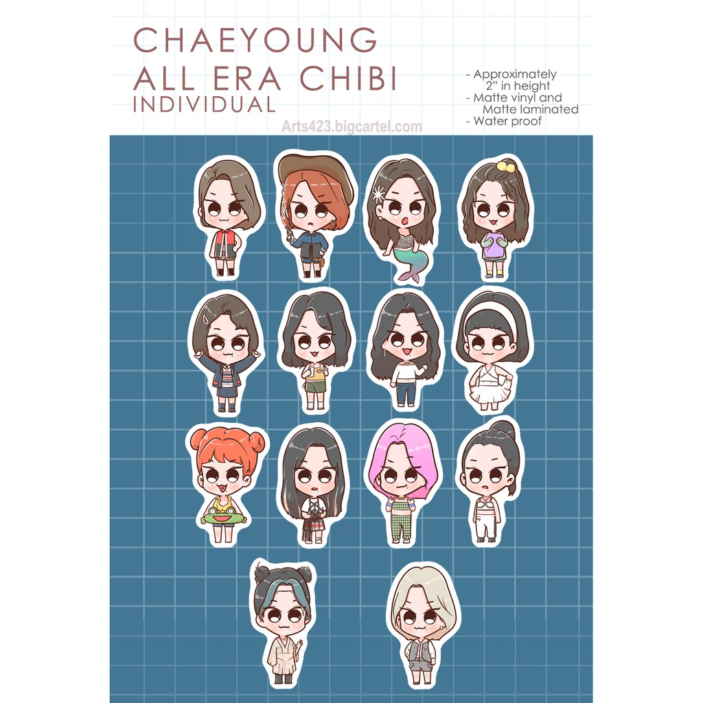 (SOLO) Chaeyoung all era chibi stickers | Shopee Philippines