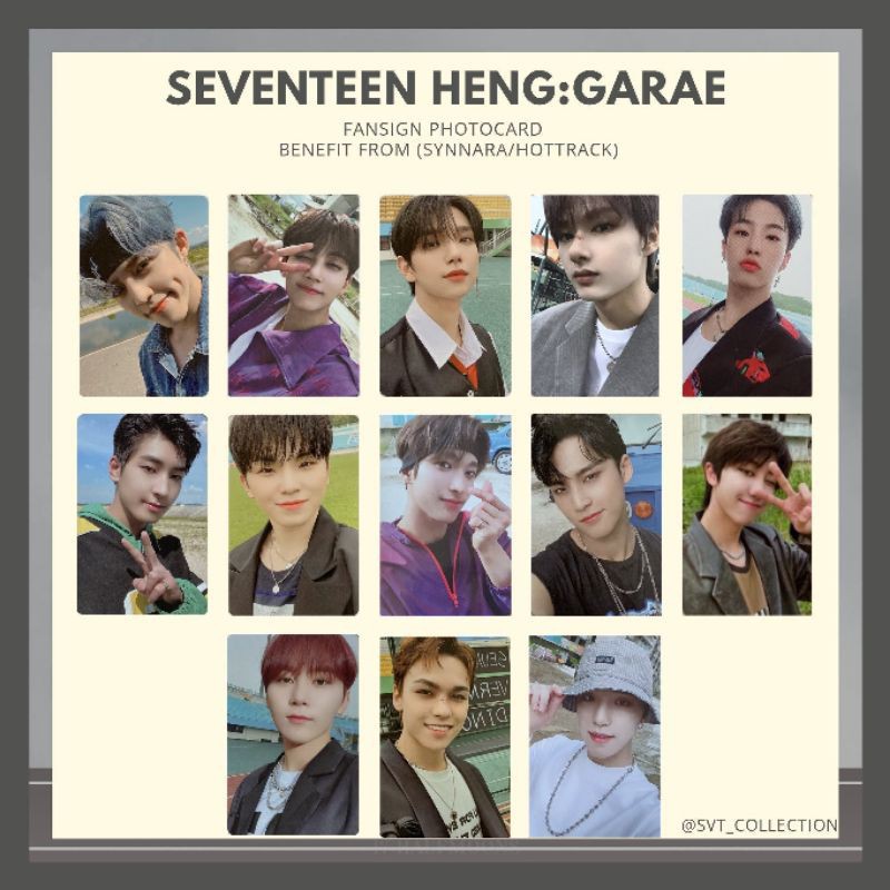 Seventeen Heng:garae Synnara/Hottracks Pre-order benefit (POB) [COD ...