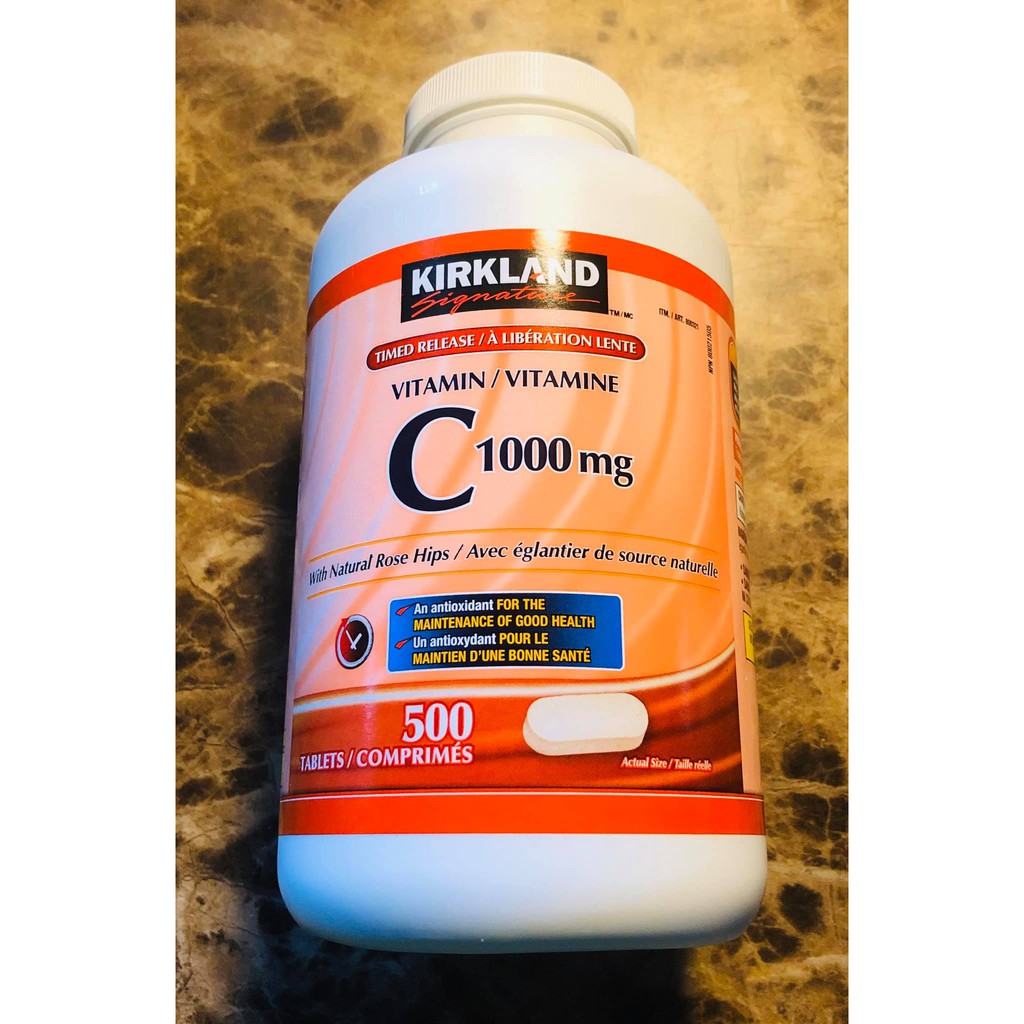 Kirkland Signature Timed Release Vitamin C 1000 Mg 500 Tablets Imported From Canada Shopee Philippines
