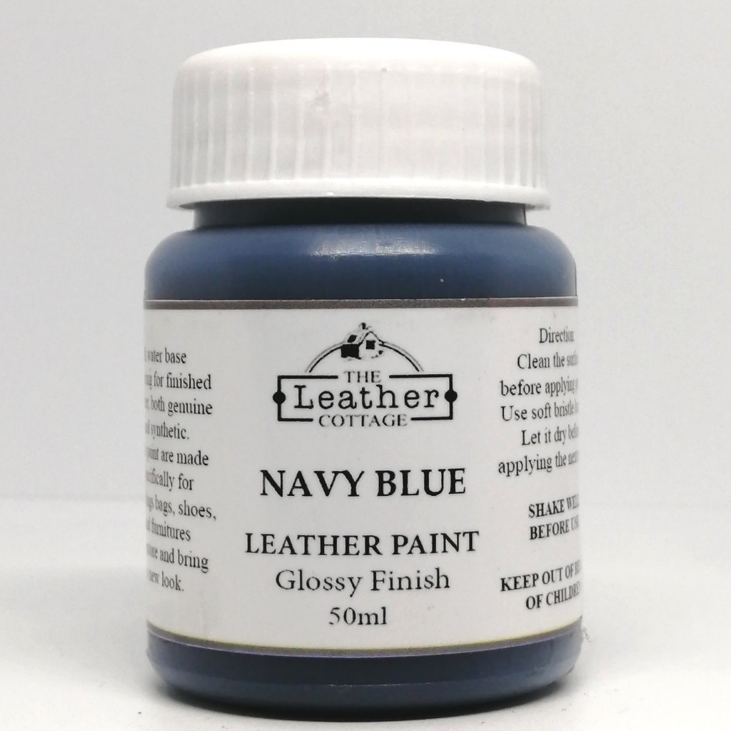 navy blue leather paint