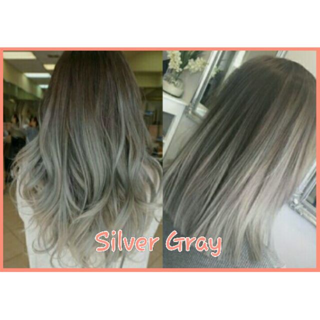 Silver Gray Hair Color With Oxidizing Cream | Shopee Philippines