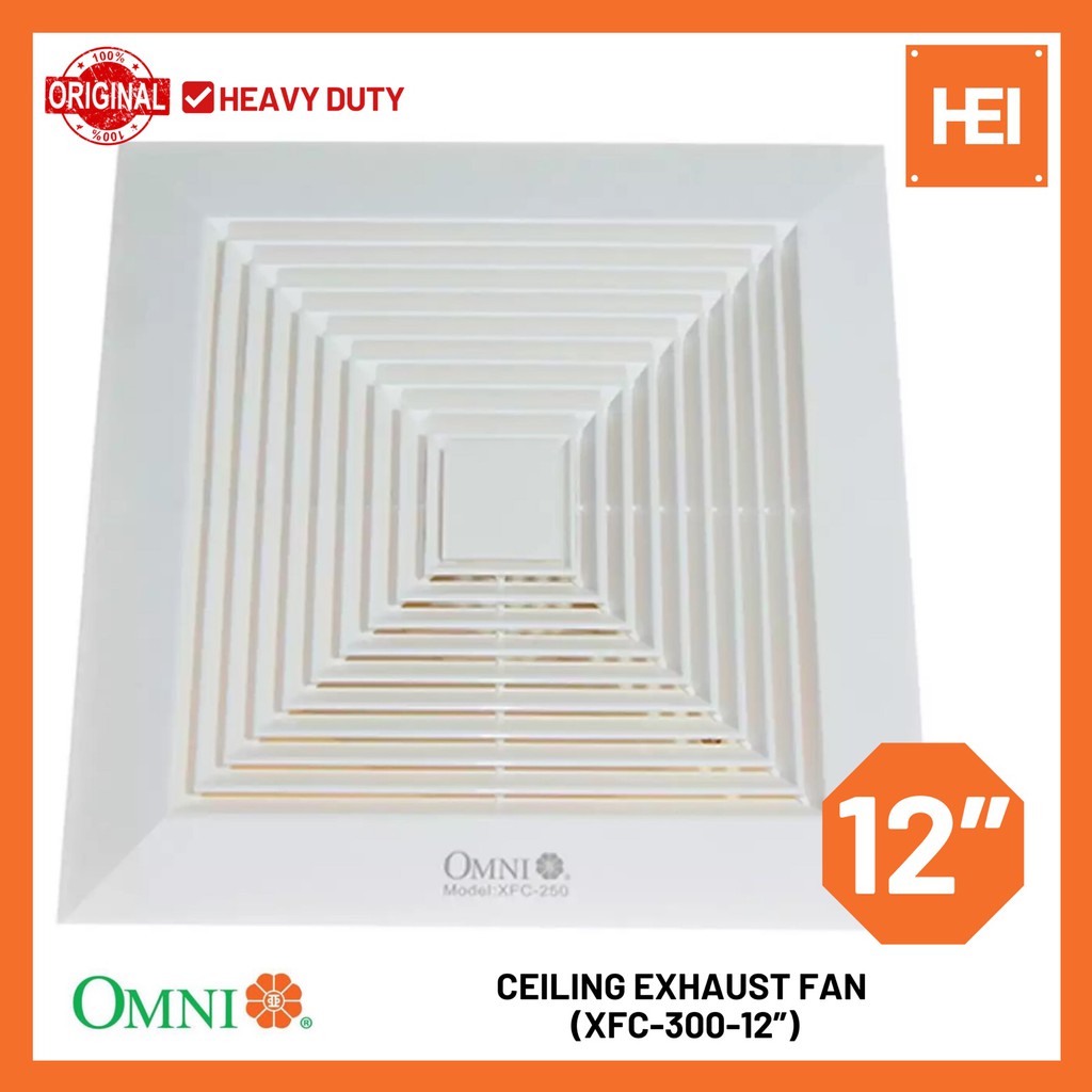 Omni Ceiling Mounted Exhaust Fan 12 Inch Xfc 300 12 Shopee