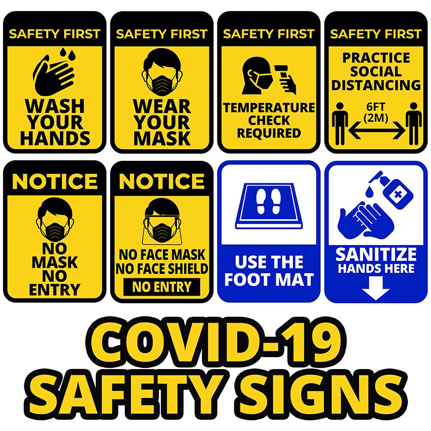 Sticker - COVID-19 Prevention Signage | Shopee Philippines