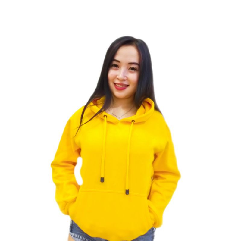 plain yellow sweatshirt