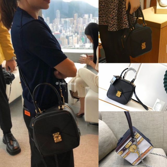 Louis Vuitton Black Taurillon Neo Square Bag