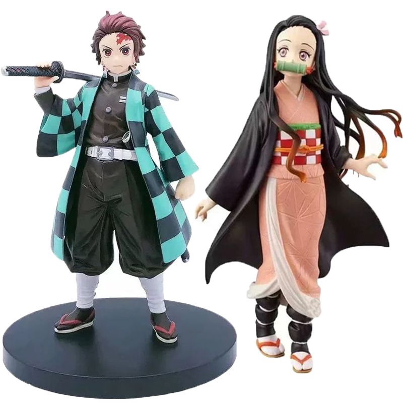 Demon Slayer Kimetsu No Yaiba Nezuko Tanjiro Hashibira Inosuke Action Figure Collectibles Toys Shopee Philippines - nezuko roblox outfit