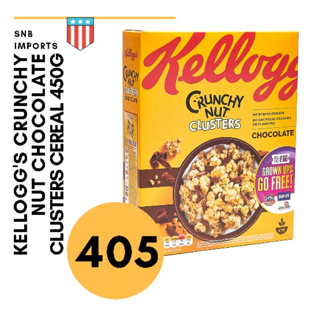 Kellogg S Crunchy Nut Chocolate Clusters Cereal 450g Shopee Philippines