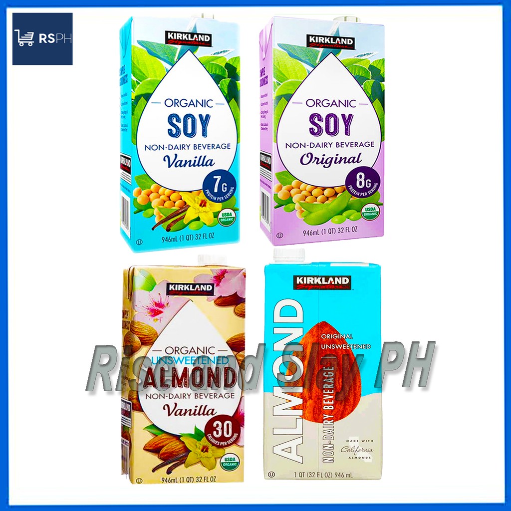 Kirkland Signature Organic Plain Soy Milk OR Plain Vanilla 32oz or