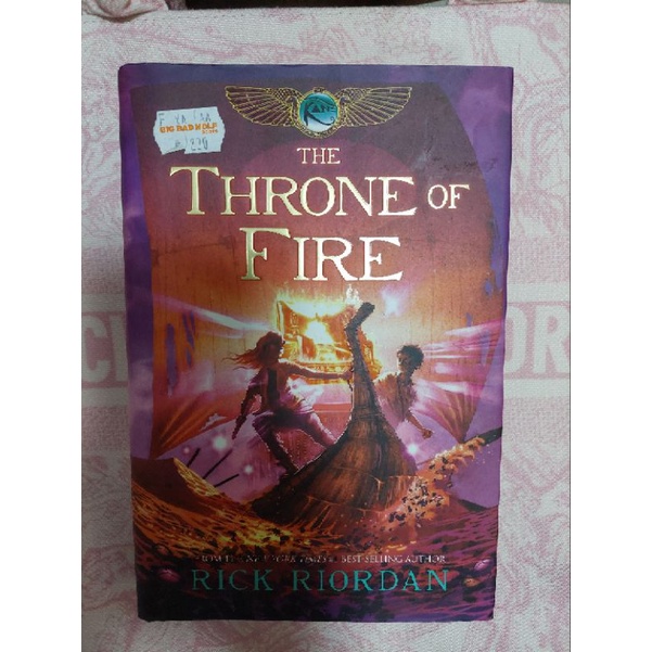 the throne of fire by Rick Riordan (preloved) | Shopee Philippines