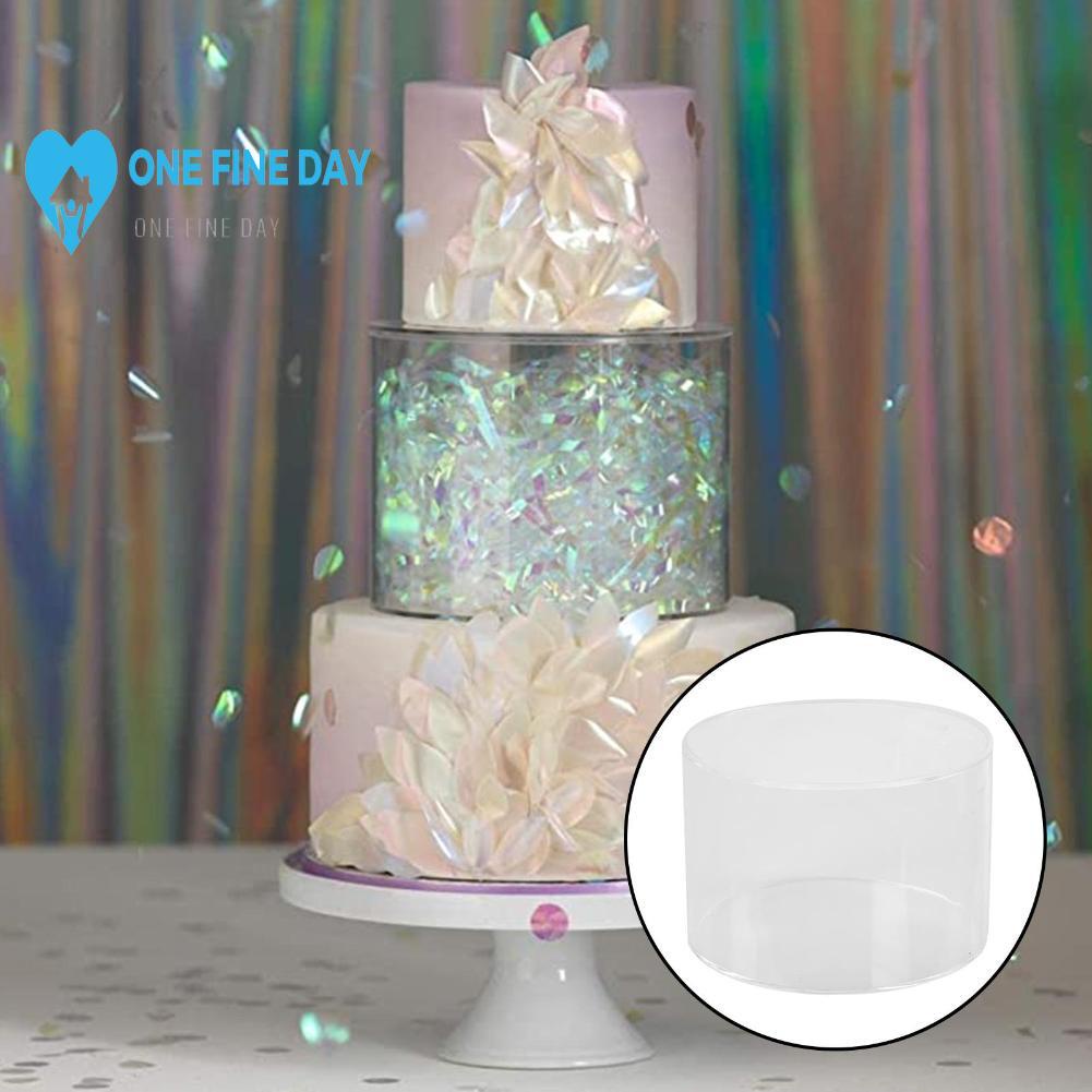 Clear Acrylic Cake Stands Round Cylinder Shape Cake Stands Decorative