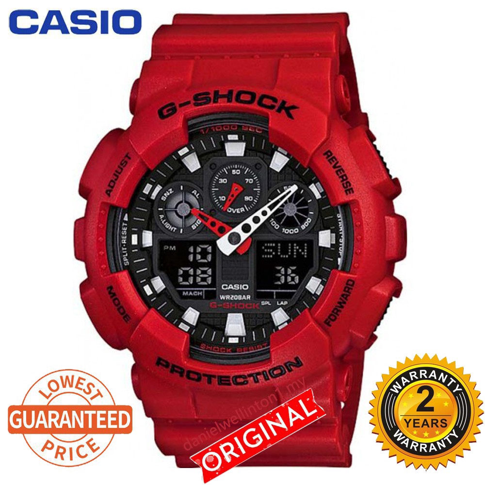 casio g shock red