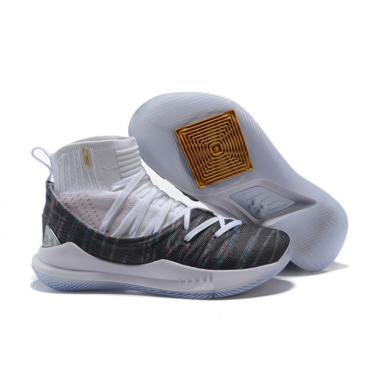 Under Armour Curry 5 High Tops White 