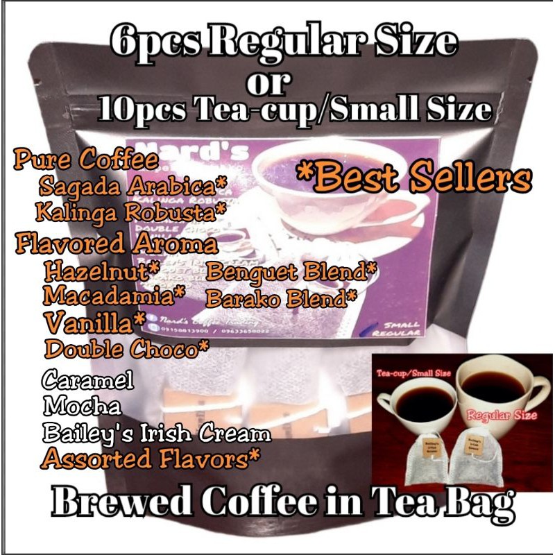 Brewed Coffee in Tea Bag 6 pcs Shopee Philippines