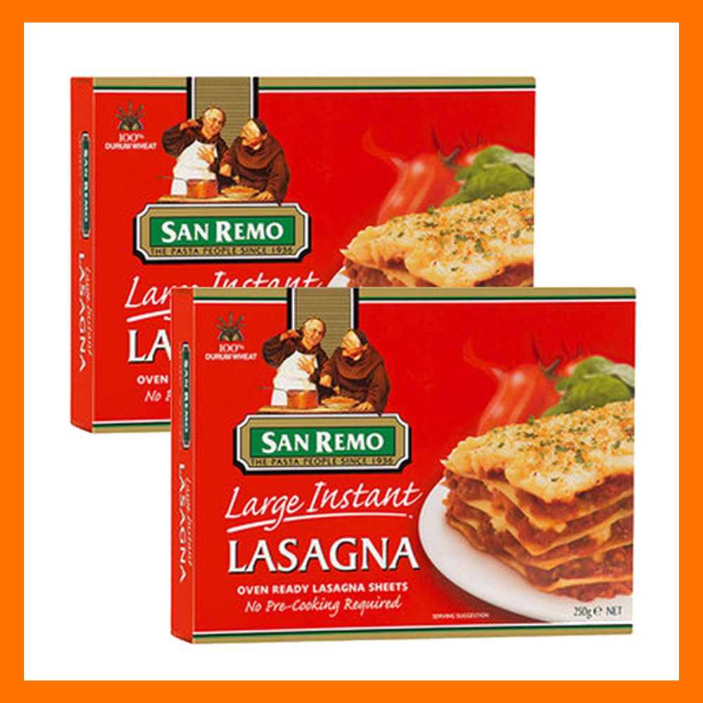 San Remo Large Instant Lasagna 0 25kg Shopee Philippines