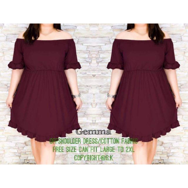 shopee plus size dress