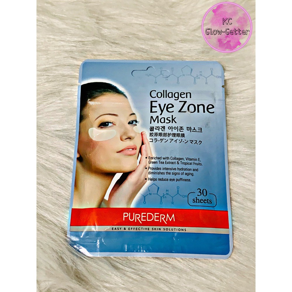 PUREDERM Collagen Eye Zone Mask 30pcs Shopee Philippines