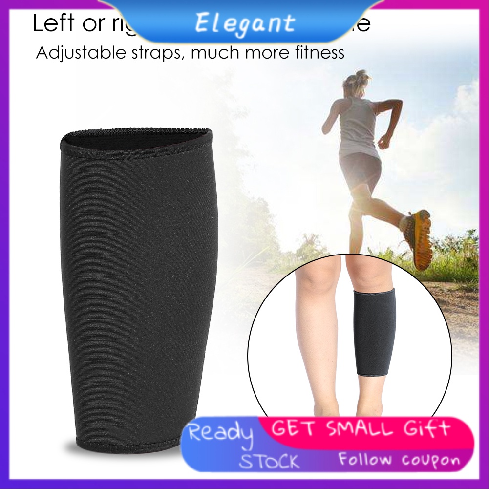 [ELE] 1Pcs Elastic Calf Support Hiking Running Sport Shank Strap Guard